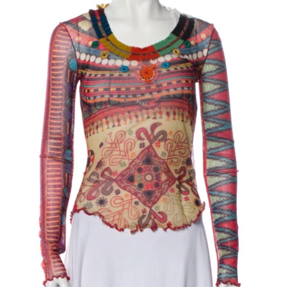 NWOT JEAN PAUL GAULTIER SOLEIL size S mesh top